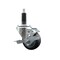 Service Caster 3'' SS Thermoplastic Rubber Swivel 1'' Expanding Stem Caster with Brake SCC-SSEX20S314-TPRB-TLB-1 - alternate 1